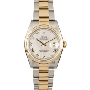 Rolex Datejust 16233 Mother of Pearl Roman Dial