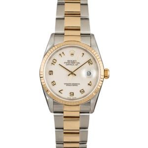 Pre Owned Rolex Datejust 16233 Ivory Jubilee Dial