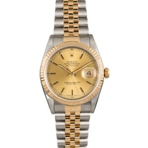 Pre-Owned Rolex Datejust 16233 Two Tone Jubilee Band