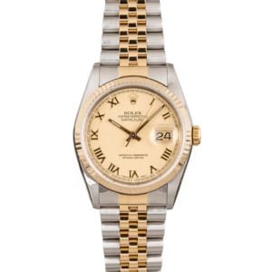 Rolex Datejust 16233 Two Tone Roman Markers