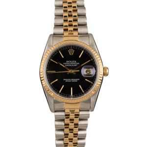 Used Rolex Datejust 16233 Black Dial T