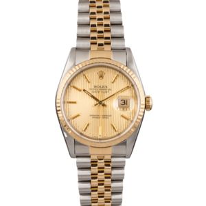 Pre Owned Rolex Datejust 16233 Tapestry Dial