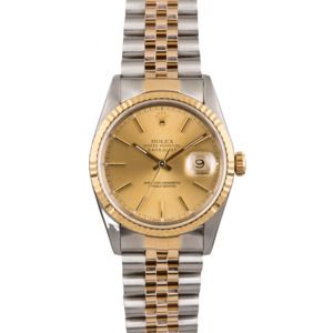 Pre Owned Fluted Bezel Rolex Datejust 16233