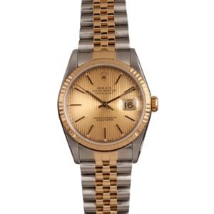 Pre-Owned Men's Rolex Datejust 16233 Tapestry Dial T