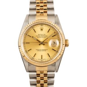 Used Rolex Two Tone Datejust 16233