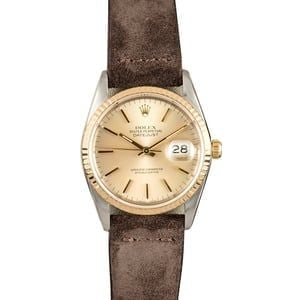 Rolex Datejust 16233 Leather Strap