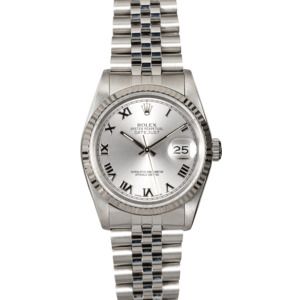 Pre-Owned Rolex Datejust 16234 Silver Roman Dial