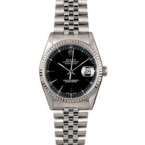 Pre-Owned Rolex Datejust 16234 Black Dial