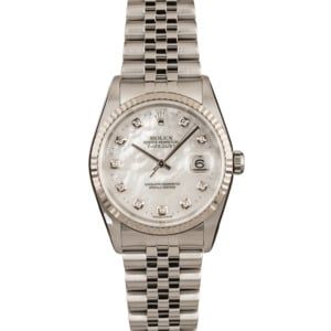 Rolex Datejust 16234 MOP Diamond Dial T