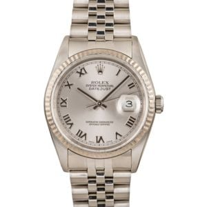 Men's Rolex Datejust 16234 Silver Roman