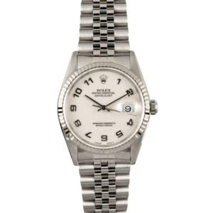 Rolex Datejust 16234 White Jubilee Dial