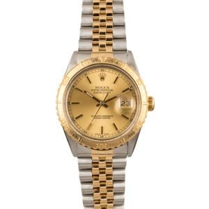 Pre Owned Rolex Thunderbird Datejust 16253 Champagne Dial