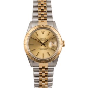 Used Rolex Thunderbird DateJust 16253 Stainless Steel and Gold