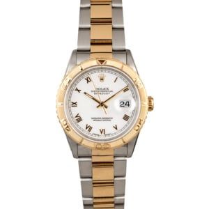 Rolex Datejust Turn-O-Graph 16263 White Roman Dial