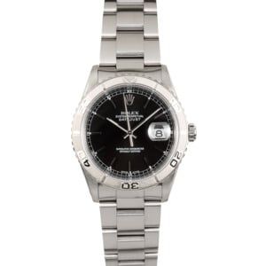 Rolex Datejust 16264 "Turn-O-Graph" Black Thunderbird