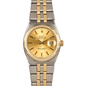 Rolex OysterQuartz Datejust 17013 Two Tone Integral Band