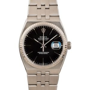 Rolex Datejust Oysterquartz 17014 Black Dial