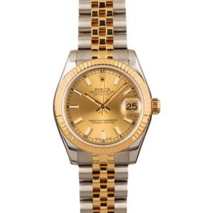 Rolex Mid-size Datejust 178273 Champagne