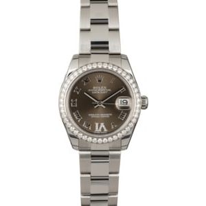 PreOwned Rolex Datejust 178384 Diamond Bezel & VI