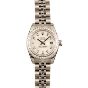 Rolex Lady Datejust 179384 Sunburst Diamond Dial