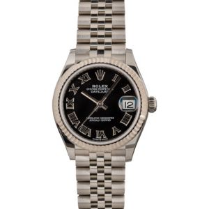 Used Rolex Datejust 278274 Black Roman