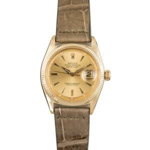 Rolex Datejust 6605 Champagne Index Dial