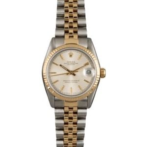 Pre Owned Midsize Rolex Datejust 68273 Tapestry Dial