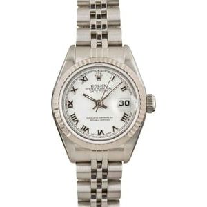 Pre-Owned Rolex Ladies Datejust 69174 White Dial