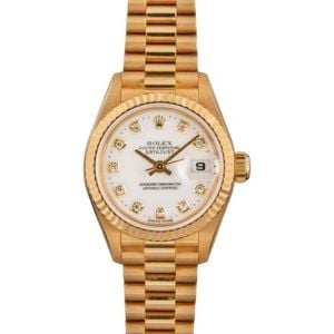 Rolex Ladies President 69178 Diamond Dial