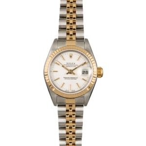 Used Rolex Datejust 79173 Silver Tapestry Dial