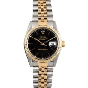 Rolex Datejust Black 16013 Two-Tone