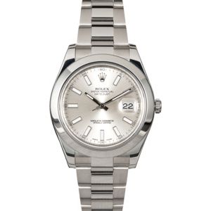 Rolex Datejust II 116300 Silver Dial Steel Oyster