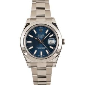 Pre-Owned Rolex Datejust 116300 Luminous Index Dial