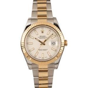 PreOwned Rolex Datejust II Two Tone Ivory Dial 116333 T