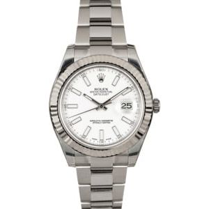 Rolex Datejust II White Luminescent Dial 116334