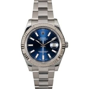 Rolex Datejust II Ref 116334 Blue Dial 41MM