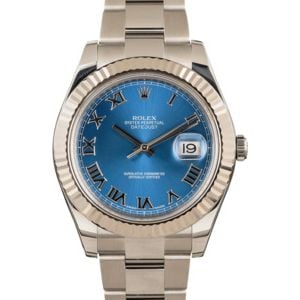 Pre-Owned Rolex Datejust II Ref 116334 Blue