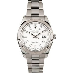 Rolex Datejust II 116334 41MM White Gold Bezel