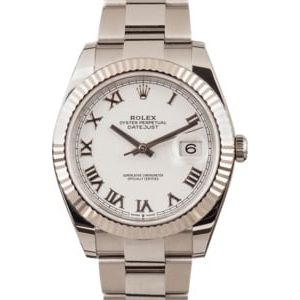 Rolex 126334 Datejust 41 White Roman Dial