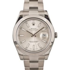 Rolex Datejust II Ref 116300 Silver Dial