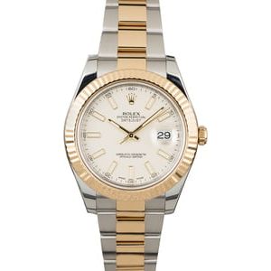 PreOwned Rolex Datejust II Ref 116333 Ivory Dial