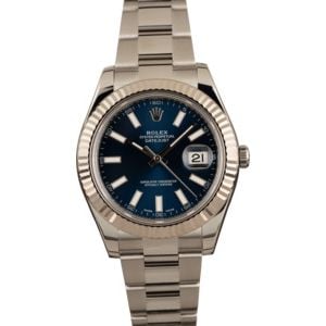 Pre-Owned Rolex Datejust II Ref 116334 Blue Dial Watch T