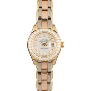 Rolex Pearlmaster 69298 Mother of Pearl Diamond Dial