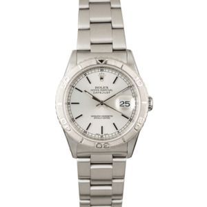 Used Rolex Datejust 16264 White Thunderbird