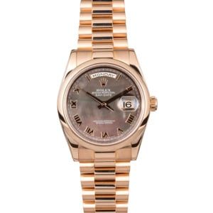 Rose Gold Rolex Day-Date Presidential 118205