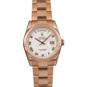 Pre-Owned Rolex DayDate 118235 Everose Gold