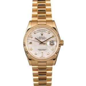 Men's Rolex President 118238 Diamond Dial