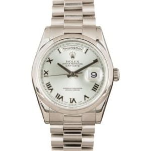 Platinum Rolex Day Date 118206 36mm