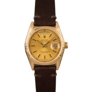 Pre-Owned Rolex President Day-Date 18038 Champagne Index T