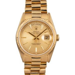 Rolex Day-Date 18238 Champagne Dial 18k Yellow Gold